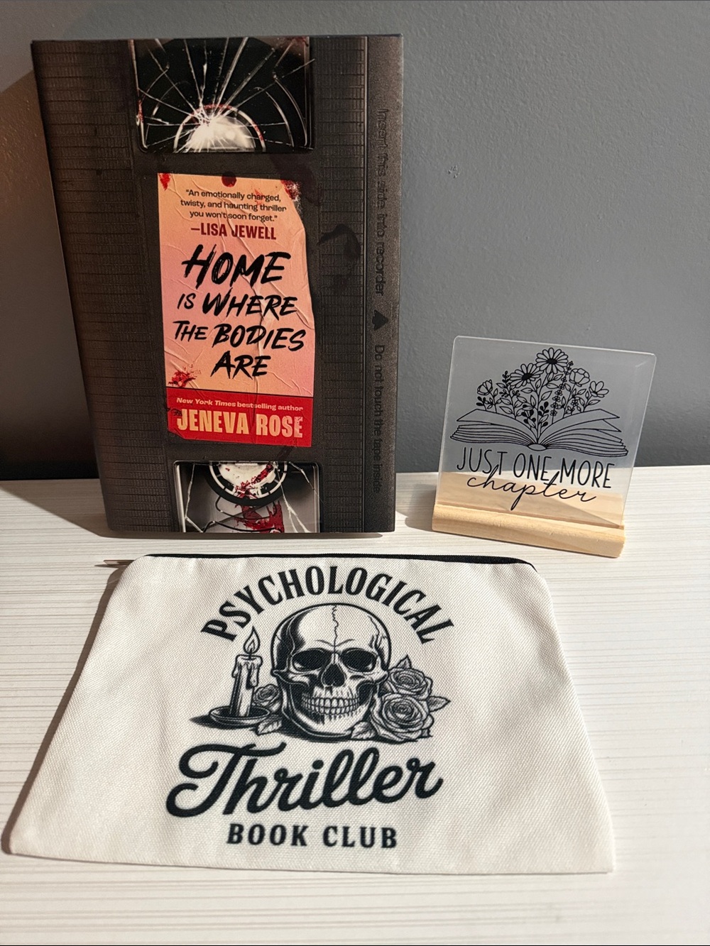 Book bundle. Hardcover book, plaque, and pouch.